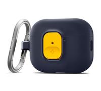 Spigen Nano Pop Case Compatible with Airpods Pro 3 (2025) - Blueberry Navy | Two-Tone Secure Locking Clip, Carabiner Included, Wireless Charging Compatible - Blueberry Navy