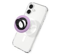 Spigen Nano Pop MagFit MagSafe Ring, Magnetic Phone Holder Grip, Adjustable Stand Designed for iPhone 17 16 15 14 13 12 17e & MagSafe Cases for Samsung S26 S25 Pixelsnap Google Pixel 10 - Grape Purple