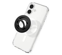 Spigen Nano Pop MagFit MagSafe Ring, Magnetic Phone Holder Grip, Adjustable Stand Designed for iPhone 17 16 15 14 13 12 & MagSafe Cases for Samsung S26 S25 Pixelsnap Google Pixel 10 - Black Sesame