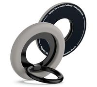 Spigen Nano Pop Silicone Phone Magnetic Ring Stand Adjustable Grip Designed For iPhone 17 16 15 14 13 12 Pro Max Air & MagSafe Cases for Google Pixel 10 Pixelsnap & Samsung Galaxy S25 - Truffle Grey