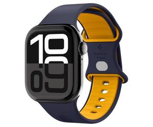 Spigen Nano Pop Silicone Strap Band with Aluminum Buckle Compatible with Apple Watch Strap 11/10 (42mm), 9/8/7 (41mm), 6/SE/5/4 (40mm) and 3/2/1 (38mm) - Blueberry Navy