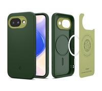 Spigen NanoPop MagFit Case for Google Pixel 10a - Avo Green | Compatible with MagSafe, Extra Dot-Pattern Side Grip, Air Cushion Technology, Military-Grade Drop Protection