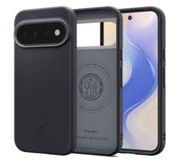 Spigen NanoPop MagFit Case for Google Pixel 11 Pro - Black Sesame | PixelSnap & MagSafe Compatible, Qi2 Certified, N52 Magnet, Textured Side Grip, Military-Grade Drop Protection