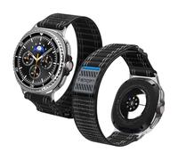 Spigen Nylon Fabric Band with Hook Strap Compatible with Samsung Galaxy Watch 8 40mm/44mm (2025), Samsung Galaxy Watch 8 Classic 46mm (2025) - Black