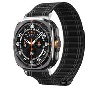 Spigen Nylon Fabric Band with Hook Strap Compatible with Samsung Galaxy Watch Ultra 47mm (2025/2024) - Black