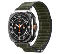Spigen Nylon Fabric Band with Hook Strap Compatible with Samsung Galaxy Watch Ultra 47mm (2025/2024) - Green
