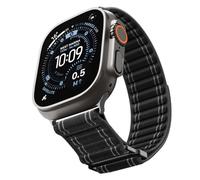 Spigen Nylon Sport Band with Hook & Loop Strap Compatible with Apple Watch Ultra 3/2/1 (49mm), Series 11/10/9/8/SE (46/45/44/42mm) - Black