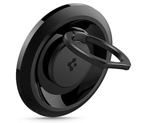 Spigen O-Mag Magnetic Phone Holder 360° Rotating Ring Grip Made for [MagSafe & Pixelsnap] iPhone 17 16 15 14 13 12 Pro Max Air & MagSafe Cases for Pixel 10 XL Fold & Samsung S25 Ultra Plus 16e - Black