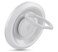 Spigen O-Mag Magnetic Phone Holder Ring Grip Compatible with [MagSafe & Pixelsnap] iPhone 17 16 15 14 13 12 Series & MagSafe Cases for Pixel 10 XL Fold & Samsung S25 Ultra Plus 16e - White