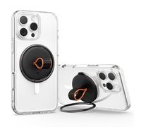 Spigen O-Mag Ring MagFit Magnetic Phone Grip Holder Stand [Nylon Strap] Made for MagSafe iPhone 17 16 15 14 13 12 Pro Max Air & MagSafe Cases for Pixelsnap Pixel 10 9a Samsung S25 16e - Black