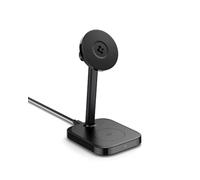 Spigen OneTap Pro 3 MagFit 2 in 1 Fast Wireless Qi2 MagSafe Charger Stand, iOS 17 StandBy Mode, LED light, Compatible with iPhone 16,15,14,13,12 Series and AirPods 3rd Gen/Pro 1st & 2nd Gen