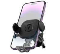 Spigen OneTap Universal Car Phone Holder, 2023 Upgraded Advanced Hook Clip Mounts, Adjustable Car Mount Mobile Cradle for Airvent Compatible with iPhone, Samsung, Xiaomi, Pixel etc