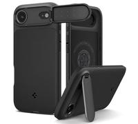 Spigen Optik Armor MagFit Case for iPhone Air [Camera Lens Protector with Cover] [360° Free-Stop Metal Stand] [MagSafe Compatible] - Black