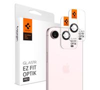Spigen Optik Pro [2 Pack] Camera Lens Protector for iPhone 17e/16e | Black, 9H Hardness Tempered Glass, Individual Lens Protection, Precise Lens Cutouts, Flash-Safe, Crystal Clear