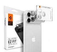 Spigen Optik Pro XL [1 Pack] Camera Lens Protector for iPhone 18 Pro Max | Silver, 9H Hardness Tempered Glass, Full Module Coverage, Precise Lens Cutouts, Flash-Safe