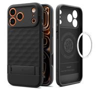Spigen Parallax S MagFit Case for iPhone 17 Pro Max (2025), Compatible with MagSafe Accessories [Built-in Kickstand] [Military-Grade Drop Protection] - Matte Black