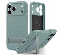 Spigen Parallax S MagFit Case with Stand for iPhone 17 Pro Max, MagSafe Compatible Phone Cover [Built-in Kickstand] [Military-Grade Drop Protection] - Sage Green
