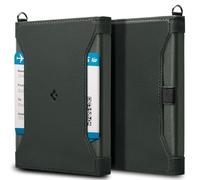 Spigen Passport Card Cover Holder Passport Wallet Travel Documents Organizer Protector Passport Holder Travel Accessories with RFID Blocking Technology SIM Card Pin Included - Military Green