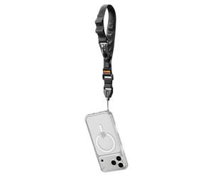 Spigen Phone Wrist Lanyard Strap with Secure MOLLE Inspired Design | Short phone wrist strap with metal adjust hook. Secure MOLLE-inspired design for iPhone 18 / 17 case series