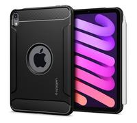 Spigen Rugged Armor Compatible with iPad Mini 7 (2024) / iPad Mini 6 Case (2021) 8.3 inch cover - Black
