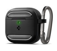 Spigen Rugged Armor Case Compatible with Airpods 4 (2024) - Matte Black