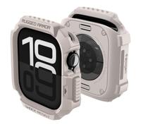 Spigen Rugged Armor Case for Apple Watch 11/10 42mm | Durable TPU case with carbon fiber design and precise cutouts for 2025/2024 models- Dune Beige