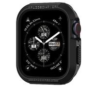 Spigen Rugged Armor Case Compatible with Apple Watch Case for Series 9/8/7 45mm and 44mm Series 6/SE/5/4 - Black