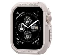 Spigen Rugged Armor Case for Apple Watch 45/44mm | Durable TPU case with carbon fiber design and precise cutouts for Series 9/8/7 and 6/SE/5/4
