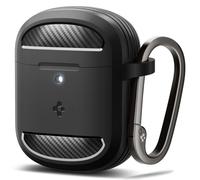 Spigen Rugged Armor Case Compatible with Google Pixel Buds Pro 2 (2024) and Pixel Buds Pro 1 (2022) - Matte Black