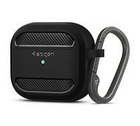 Spigen Rugged Armor Compatible with AirPods 3 Case (3rd Generation 2021) - Matte Black
