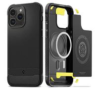 Spigen Rugged Armor MagFit Case for iPhone 14 Pro, Compatible with MagSafe Accessories - Matte Black