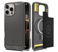 Spigen Rugged Armor MagFit Case for iPhone 16 Pro Max, Compatible with MagSafe Accessories - Grey