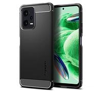 Spigen Rugged Armor Phone Case Compatible with Xiaomi Redmi Note 12 5G and POCO X5 5G - Matte Black