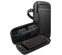 Spigen Rugged Armor Pro Carring Pouch for Nintendo Switch 2 | Protective EVA hard shell pouch with storage for accessories, game cards and case-ready fit for 2025 model - Black