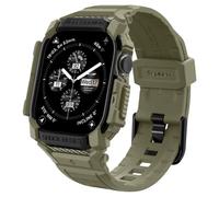 Spigen Rugged Armor Pro Case with Strap Band Compatible with Apple Watch Series 11/10 46mm (2025/2024) - Vintage Khaki