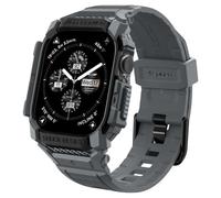 Spigen Rugged Armor Pro Case with Strap Band Compatible with Apple Watch Series 11/10 46mm (2025/2024) - Dark Gray