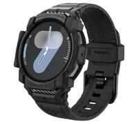 Spigen Rugged Armor Pro Case with Strap Band Compatible withSamsung Galaxy Watch 7 44mm (2024) - Matte Black