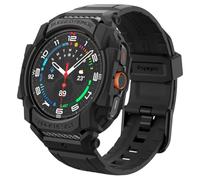 Spigen Rugged Armor Pro Case with Strap Band Compatible withSamsung Galaxy Watch Ultra 47mm (2025/2024) - Matte Black