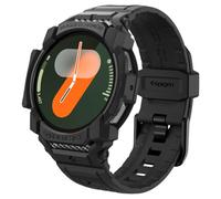 Spigen Rugged Armor Pro Case with Strap Band Compatible withSamsung Galaxy Watch 7 40mm (2024) - Matte Black