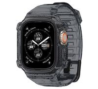 Spigen Rugged Armor Pro Designed for Apple Watch Ultra 2/1 Case with Band Protective TPU Cover with Strap - Space Crystal