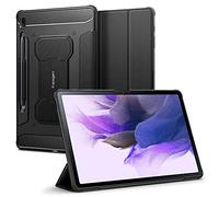 Spigen Rugged Armor Pro Designed for Galaxy Tab S7 FE 5G Case with Pen Holder (2021) - Black