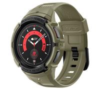 Spigen Rugged Armor Pro Case with Strap Band Compatible with Galaxy Watch 5 Pro 45mm (2022) - Vintage Khaki