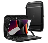 Spigen Rugged Armor Pro Laptop Sleeve Compatible with Macbook Pro 14 inch (2024/2023/2021) / MacBook Air 13 inch M3 (2024) / Galaxy Book Pro 13.3" / LG Gram 360 14" - Black