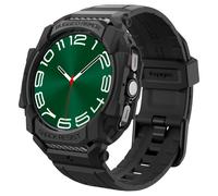 Spigen Rugged Armor Pro Case with Strap Band Compatible with Samsung Galaxy Watch Ultra 47mm (2024) - Matte Black