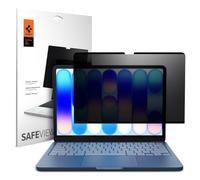 Spigen SafeView Privacy Filter Screen Protector for MacBook Neo 13 inch | 1 Pack, Anti-Spy, 9H Hardness Tempered Glass, Touch Responsive, Scratch Resistant