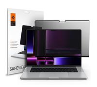 Spigen SafeView Privacy Filter Screen Protector for MacBook Pro 16 inch (M5 Pro 2026 / M5 Max 2026 / M4 Series / M3 Series / M2 Series / M1 Series), 9H Hardness, Full Cover, Matte