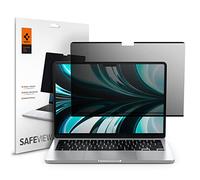 Spigen SafeView Privacy Screen Protector for MacBook Air 13 inch | M5 2026/ M4 2025/ M3 2024/ M2 2022, 1 Pack, Anti-Spy, 9H Hardness Tempered Glass, Easy Installation Kit, Touch Responsive