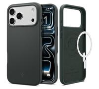 Spigen Silicone Fit MagFit Case for iPhone 17 Pro (2025), Compatible with MagSafe Accessories [Military-Grade Drop Protection] - Abyss Green