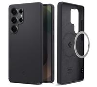 Spigen Silicone Fit MagFit Case for Samsung Galaxy S25 Ultra, Compatible with MagSafe Accessories - Black