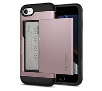 SPIGEN Slim Armor CS Case Compatible with iPhone SE 2022 5G, iPhone SE 2020, iPhone 8 and iPhone 7 - Rose Gold